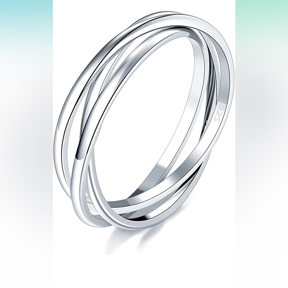 NWOT. BORUO 925 Sterling Silver Ring. Size 8.5. - Picture 1 of 2